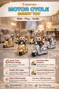 Zenvyra (c12 Pcs/ Box) Labubu Motorcycle Toy Figure