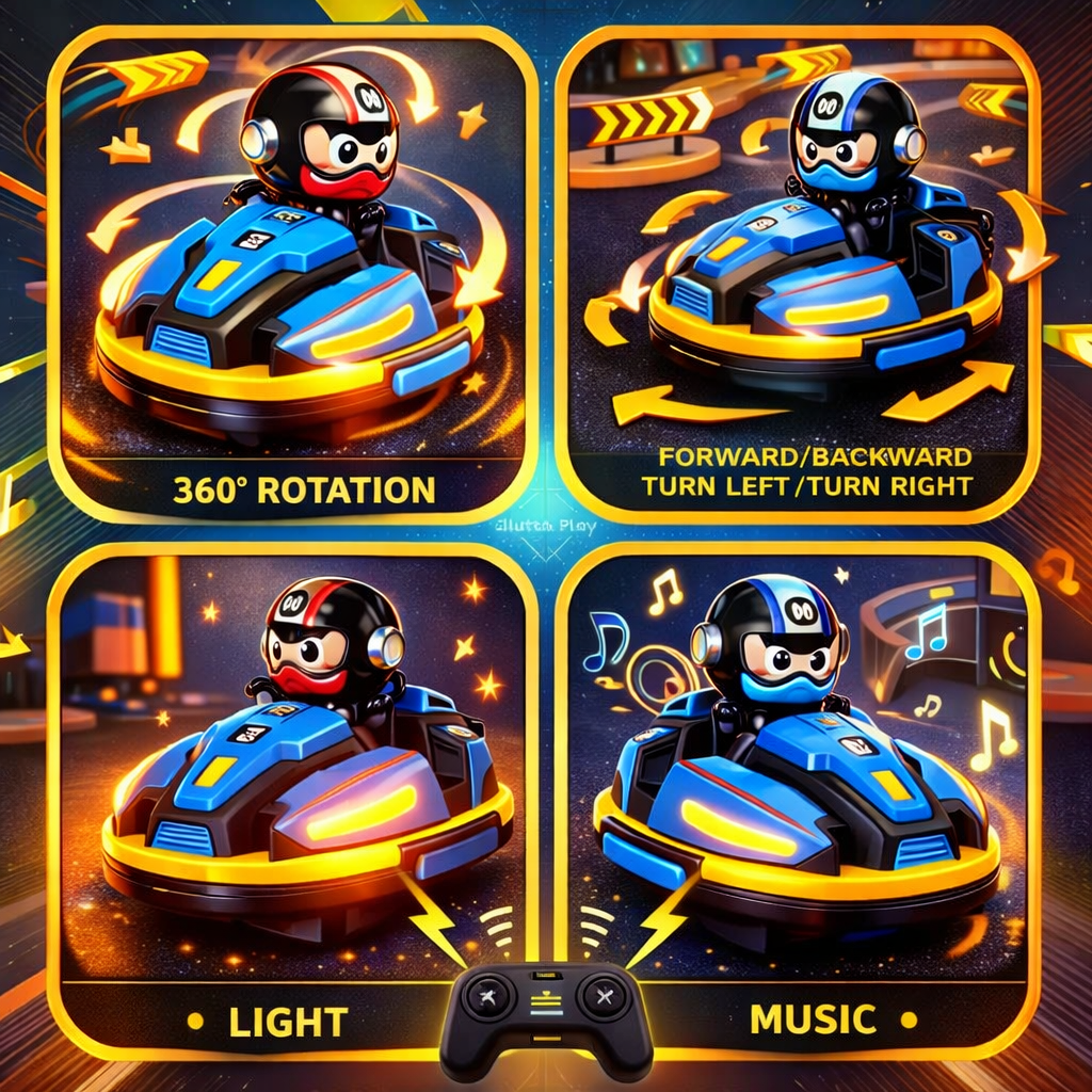 Zenvyra Premium 2-Player RC Battle Bumper Cars