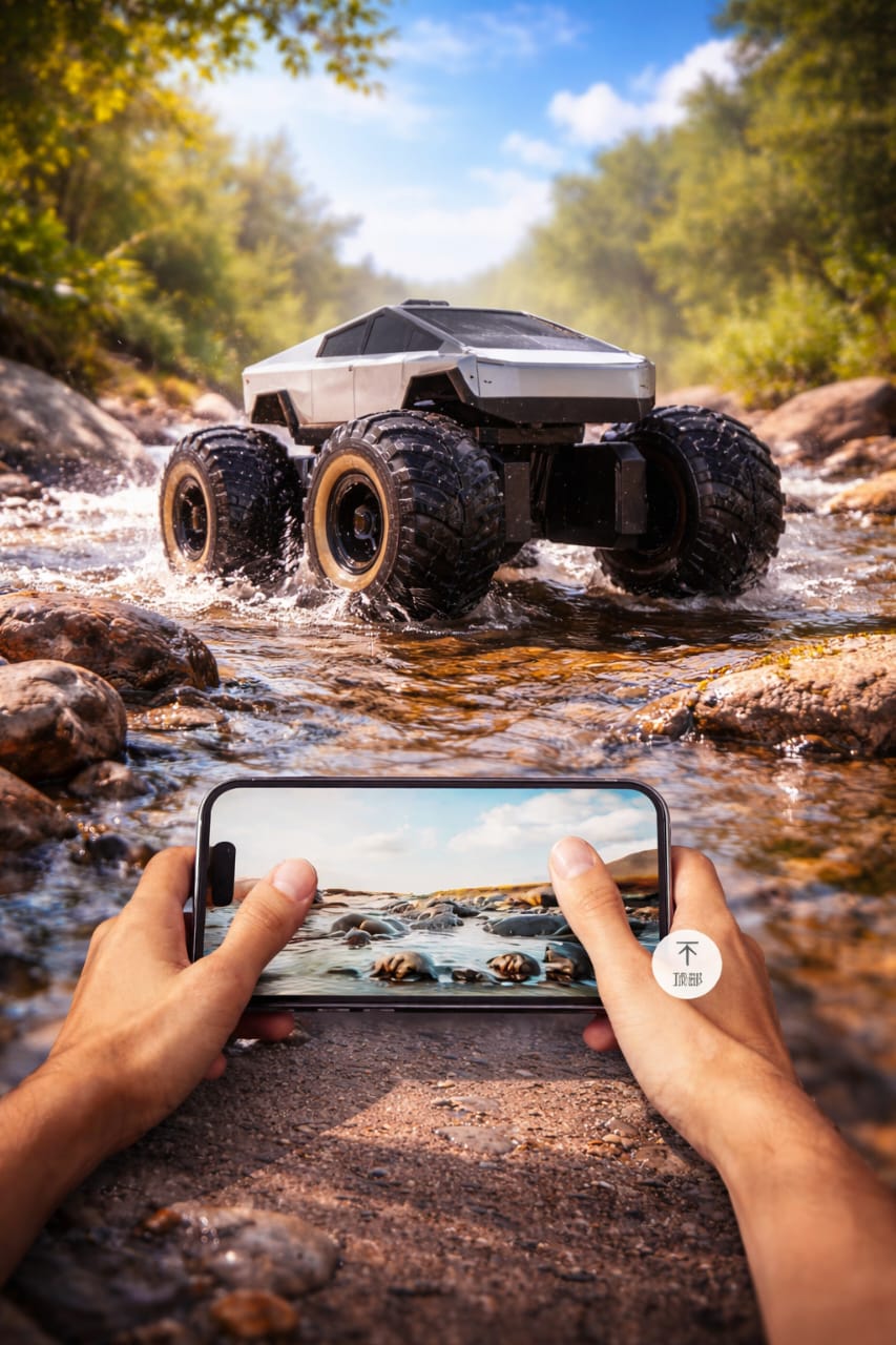 Zenvyra Moka RockCrawler Off-Road RC Truck Powerful performance with HD camera—built for extreme terrains and thrilling drives.