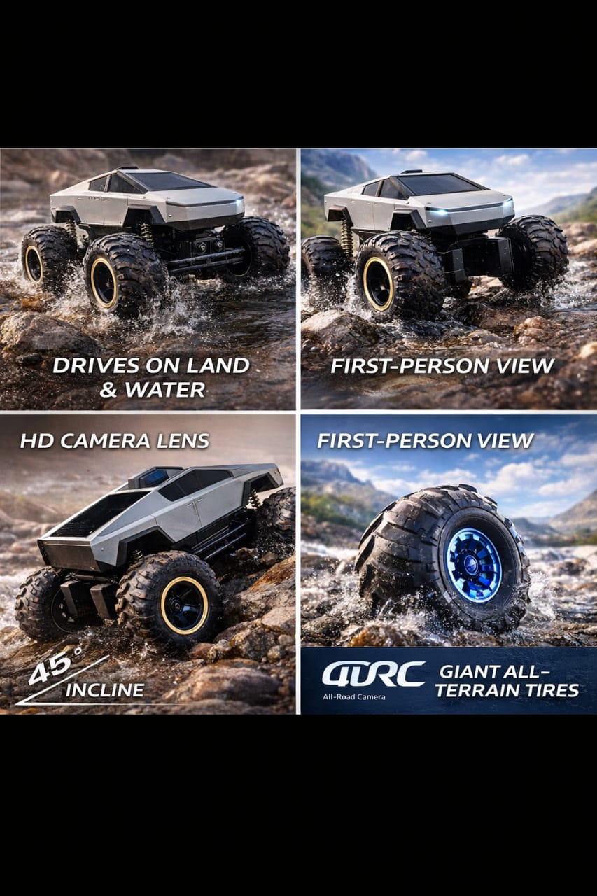 Zenvyra Moka RockCrawler Off-Road RC Truck Powerful performance with HD camera—built for extreme terrains and thrilling drives.
