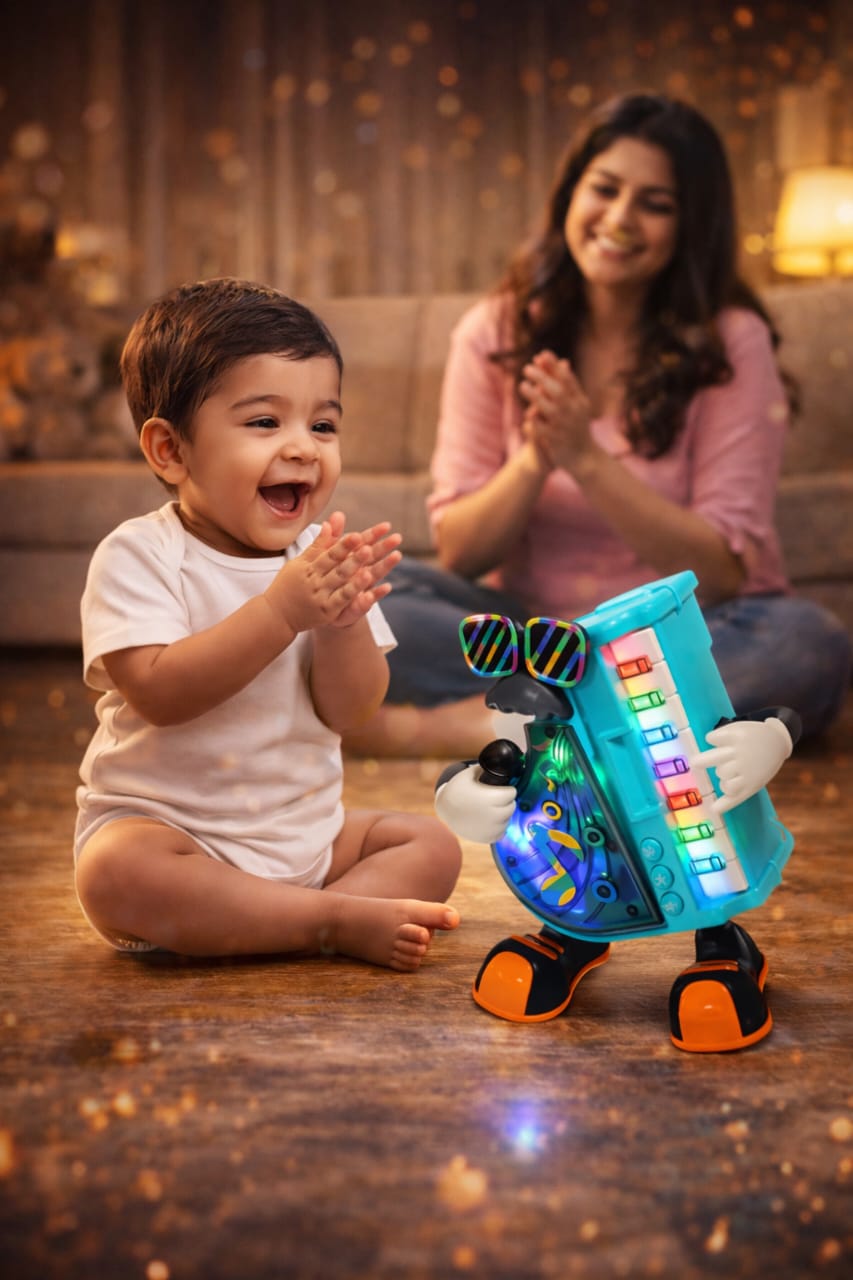 Zenvyra Dancing Piano Toy with Lights & Music Watch it dance, glow & play—endless entertainment for kids!