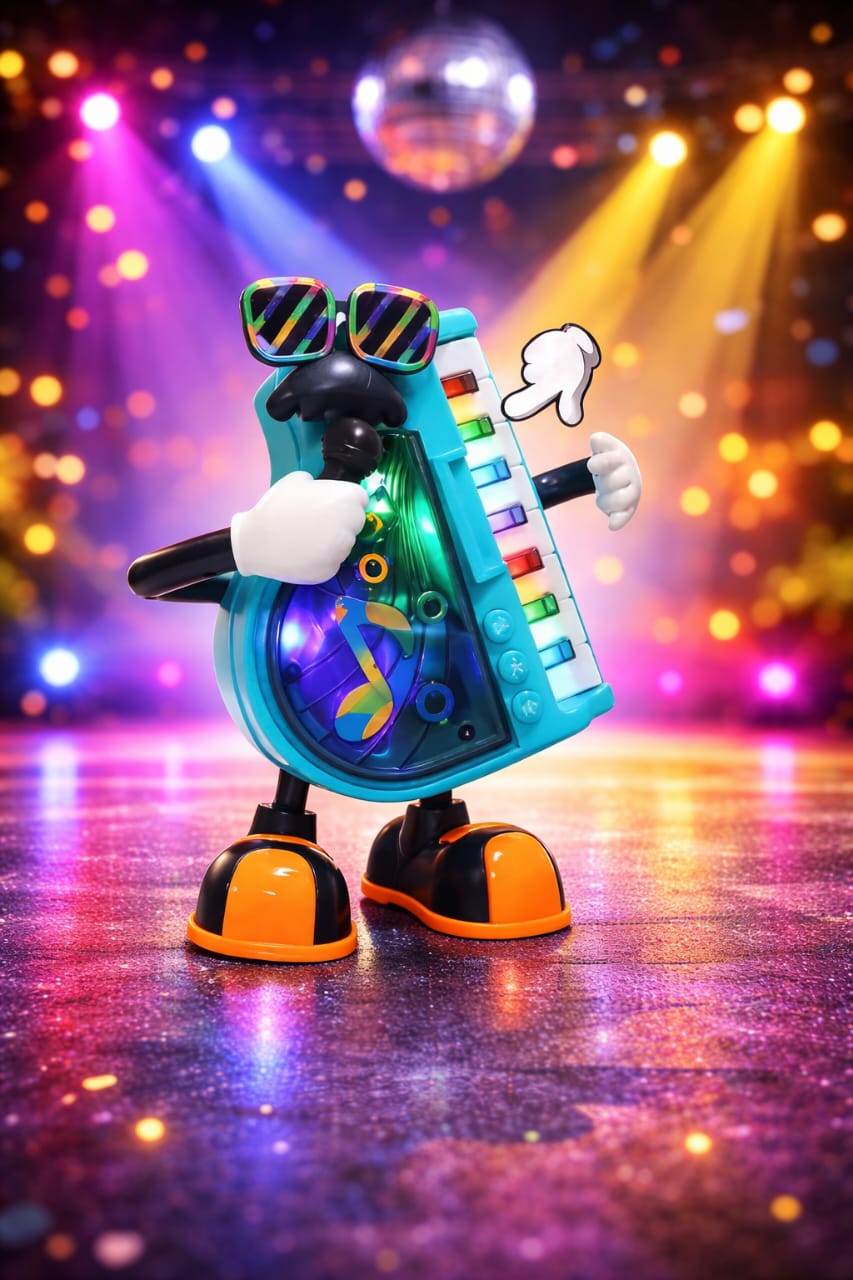 Zenvyra Dancing Piano Toy with Lights & Music Watch it dance, glow & play—endless entertainment for kids!