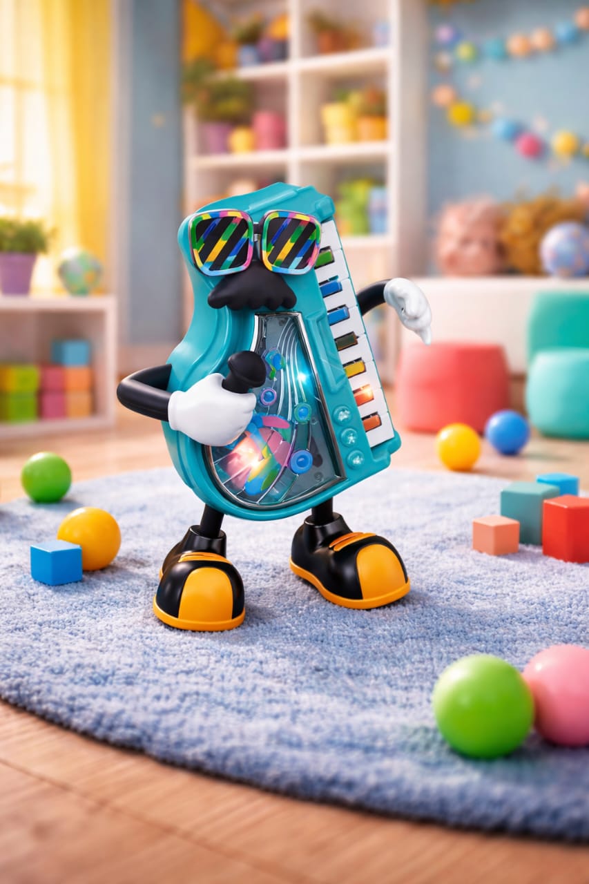 Zenvyra Dancing Piano Toy with Lights & Music Watch it dance, glow & play—endless entertainment for kids!