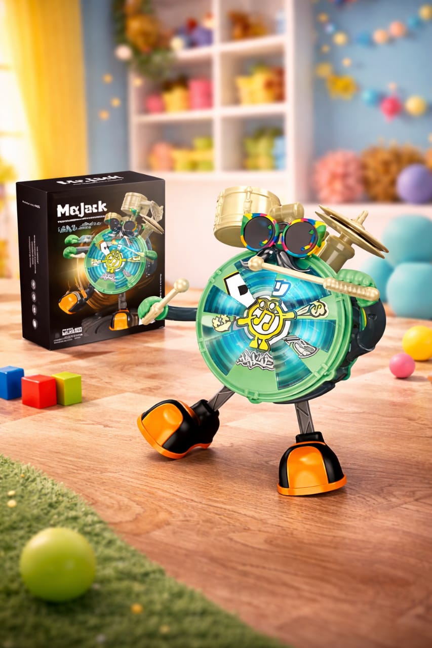 Zenvyra Musical Dancing Drum Colorful lights, joyful beats & playful movement—perfect for your child’s happy learning time.