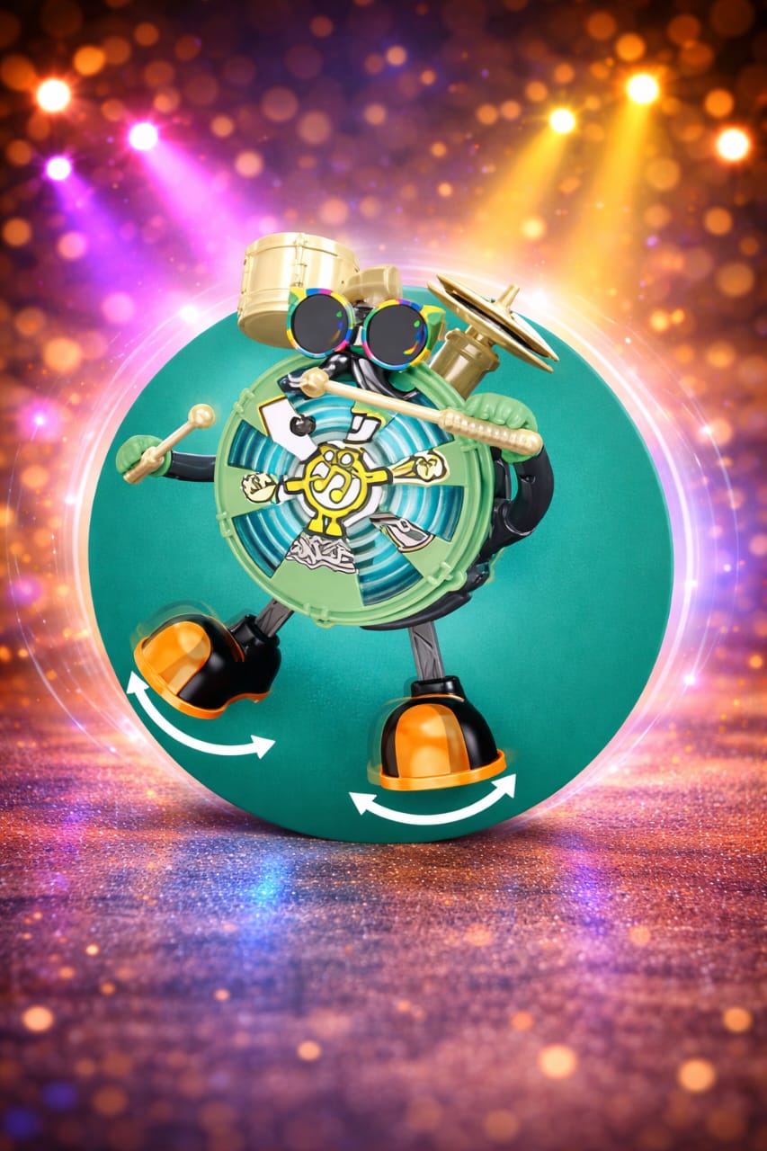 Zenvyra Musical Dancing Drum Colorful lights, joyful beats & playful movement—perfect for your child’s happy learning time.