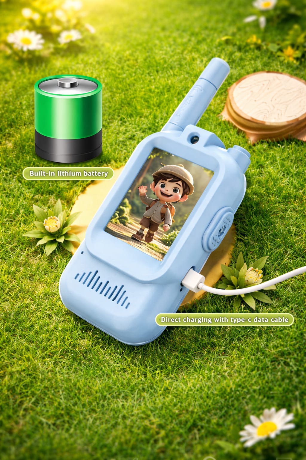 Zenvyra Smart Video Walkie-Talkie with Camera ,Voice Call & Display Screen