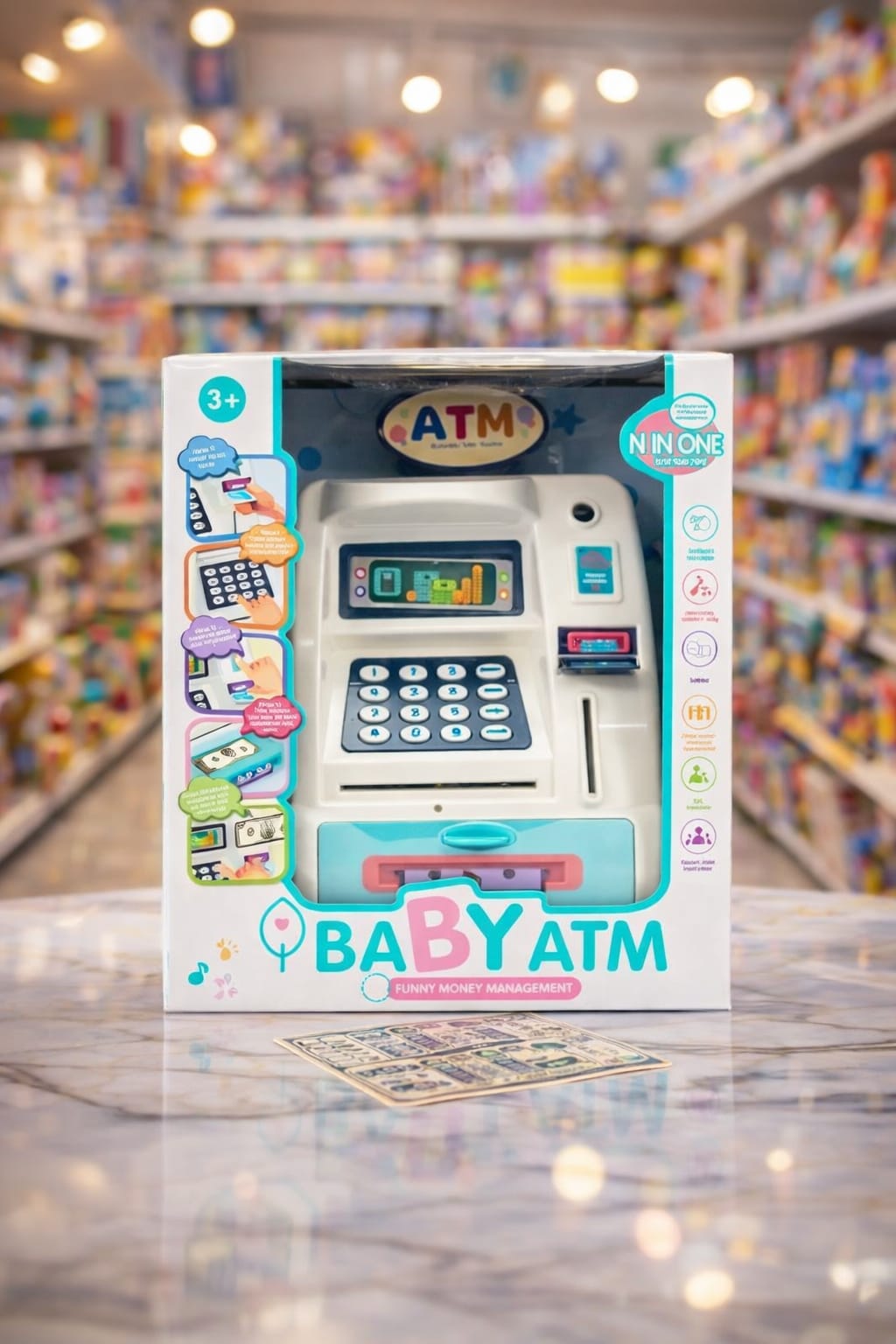 Zenvyra Interactive ATM Experience-Encourages number recognition and early financial awareness