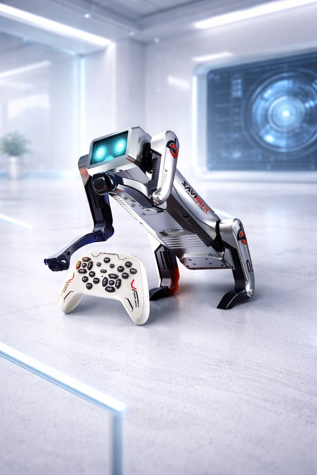 Zenvyra 2.4 Hz Big AI Robot With Mechanical Remote Control Smart Robot Pet