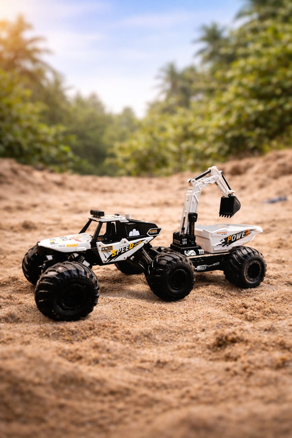Zenvyra 2-IN-1 2-in-1 Remote Control  Off-Road Smoke Vehicle